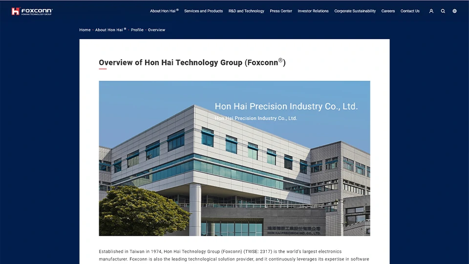 PCBA contract manufacturer - Foxconn