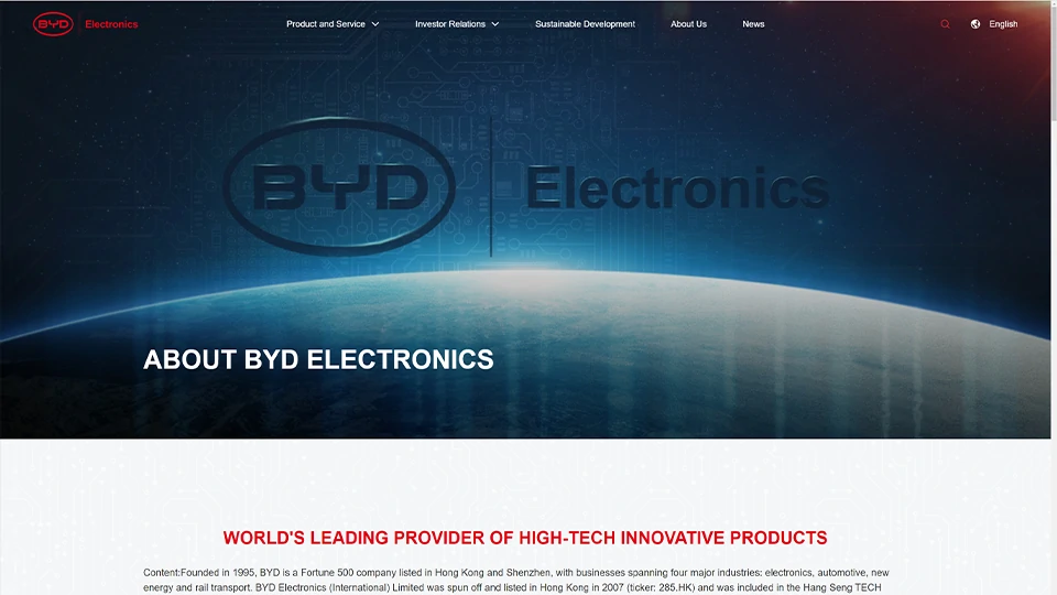 PCBA contract manufacturer - BYD Electronics