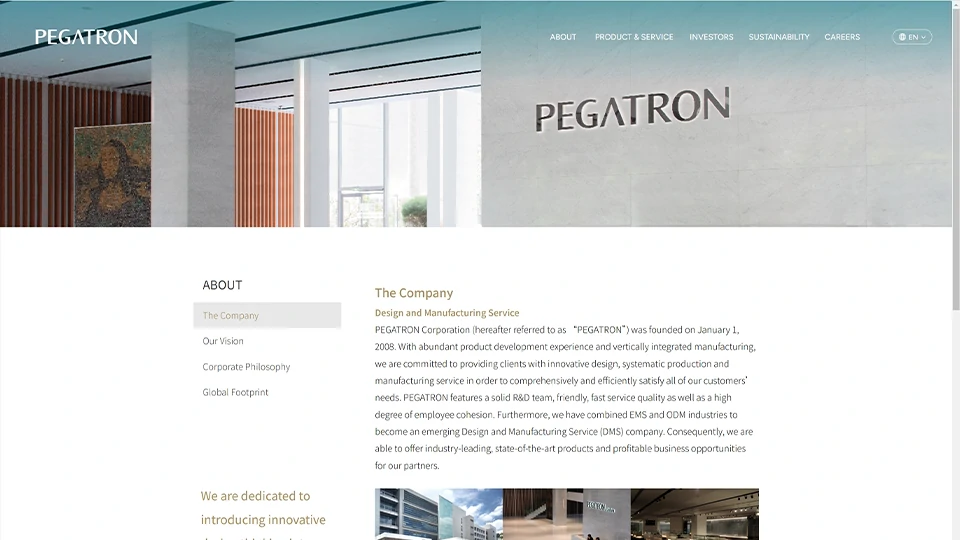 PCBA contract manufacturer - Pegatron
