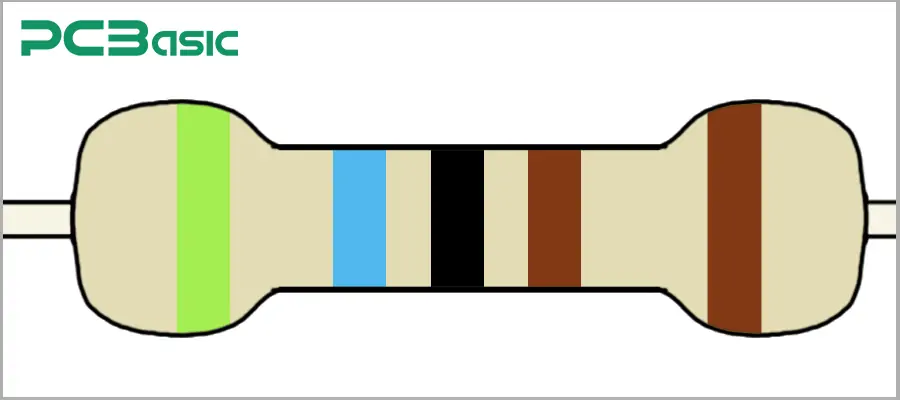 5 Band 5.6K Resistor Color Code